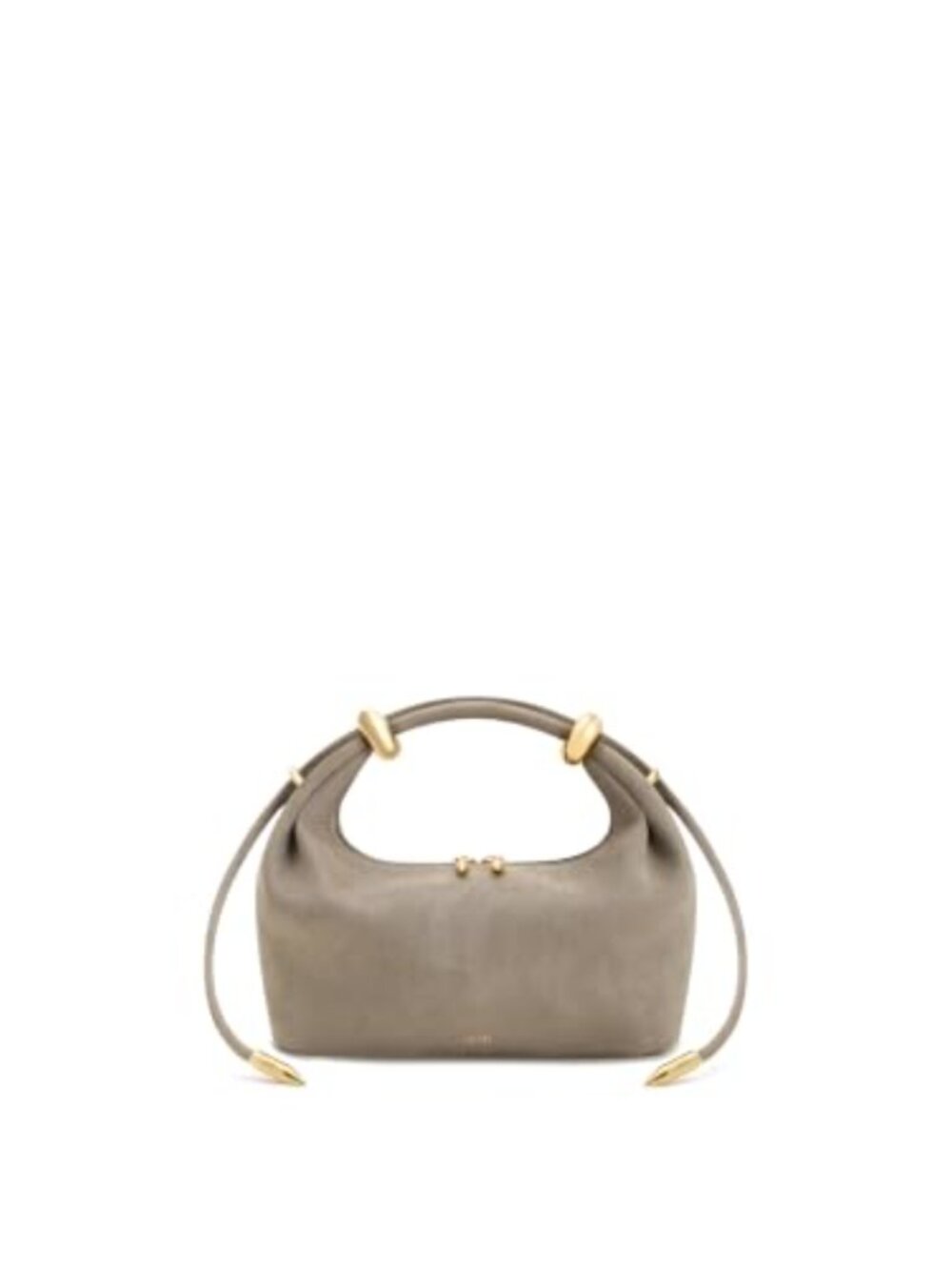 JW PEI Ellie Faux Suede Metal Ring Top Handle Bag Crossbody